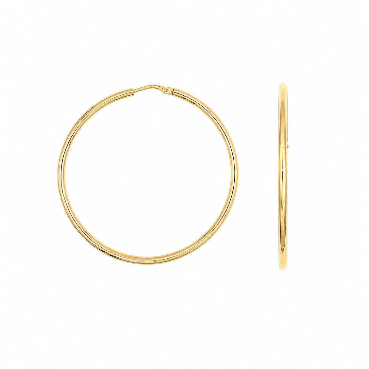 Orecchini cerchio Joy Gioielli Argento in argento dorato 4cm MISURA UNICA