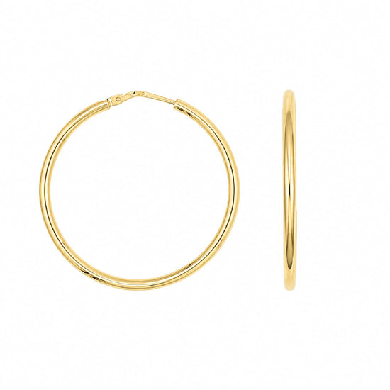 Orecchini cerchio Joy Gioielli Argento in argento dorato 3cm MISURA UNICA