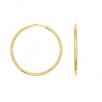 Orecchini cerchio Joy Gioielli Argento in argento dorato 3cm MISURA UNICA