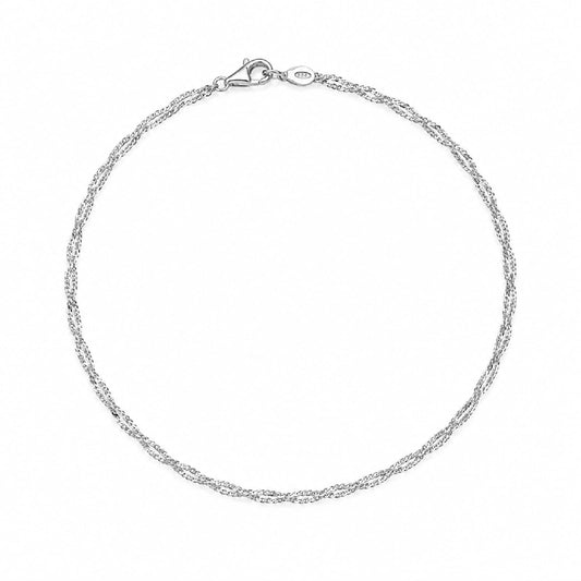 Bracciale catena intrecciata Joy Gioielli Argento in argento 19 cm
