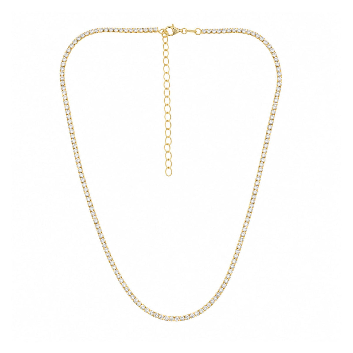 Collana tennis Joy Gioielli Argento in argento dorato MISURA UNICA