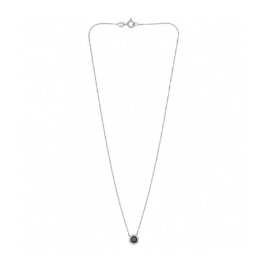 Collana Joy Gioielli Argento in argento con zircone nero MISURA UNICA