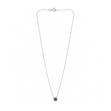 Collana Joy Gioielli Argento in argento con zircone nero MISURA UNICA