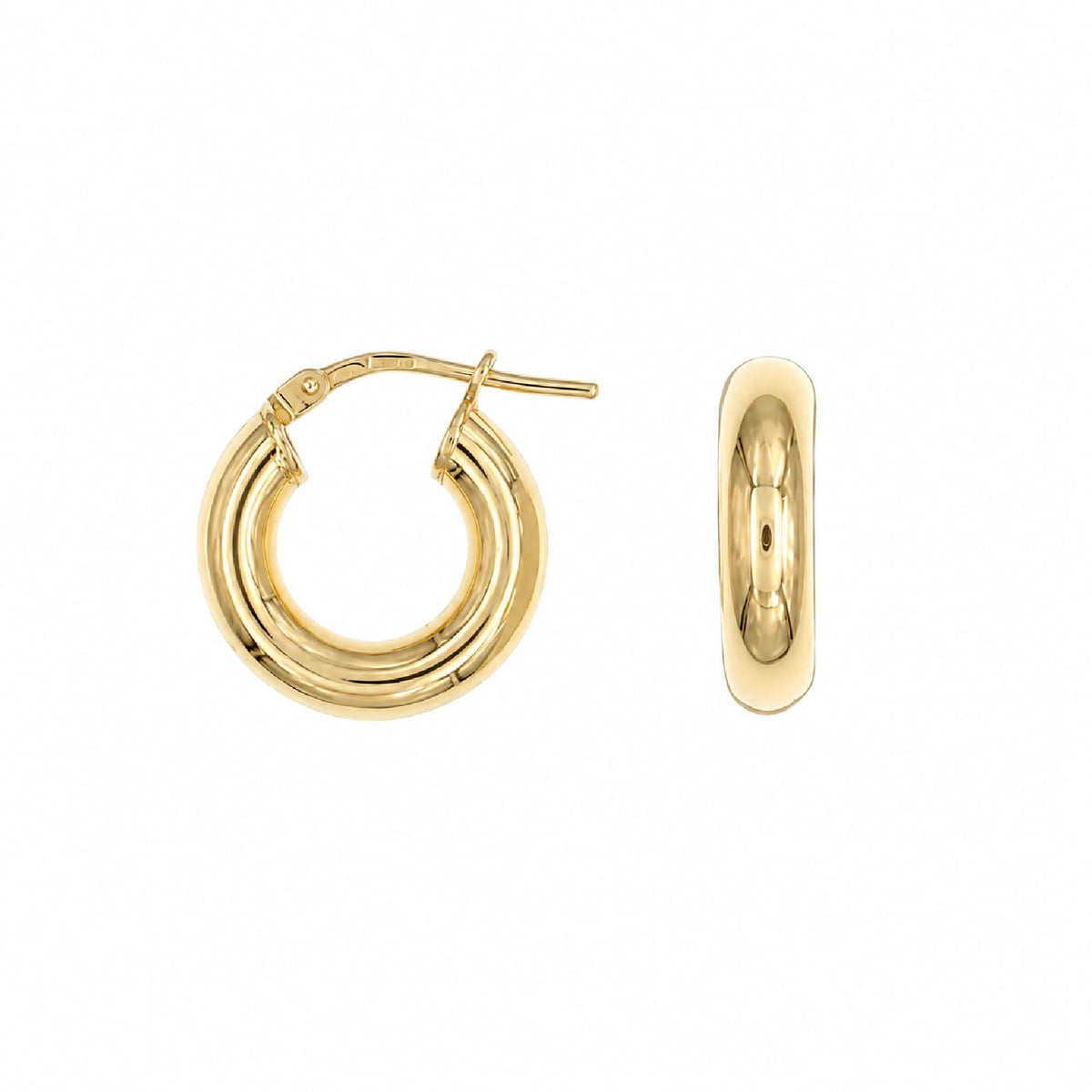 Orecchini cerchio Joy Gioielli Argento in argento dorato 0,8cm MISURA UNICA