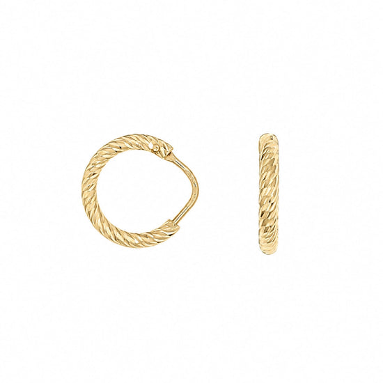 Orecchini cerchio Joy Gioielli Argento in argento dorato 1cm MISURA UNICA
