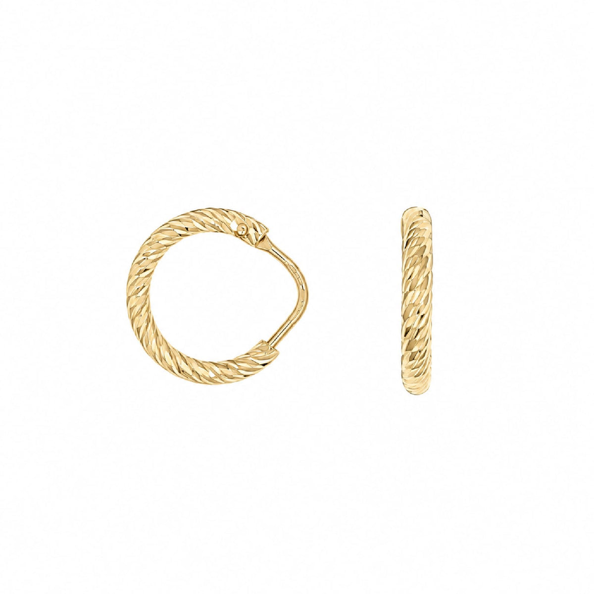 Orecchini cerchio Joy Gioielli Argento in argento dorato 1cm MISURA UNICA