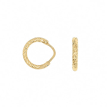 Orecchini cerchio Joy Gioielli Argento in argento dorato 1cm MISURA UNICA