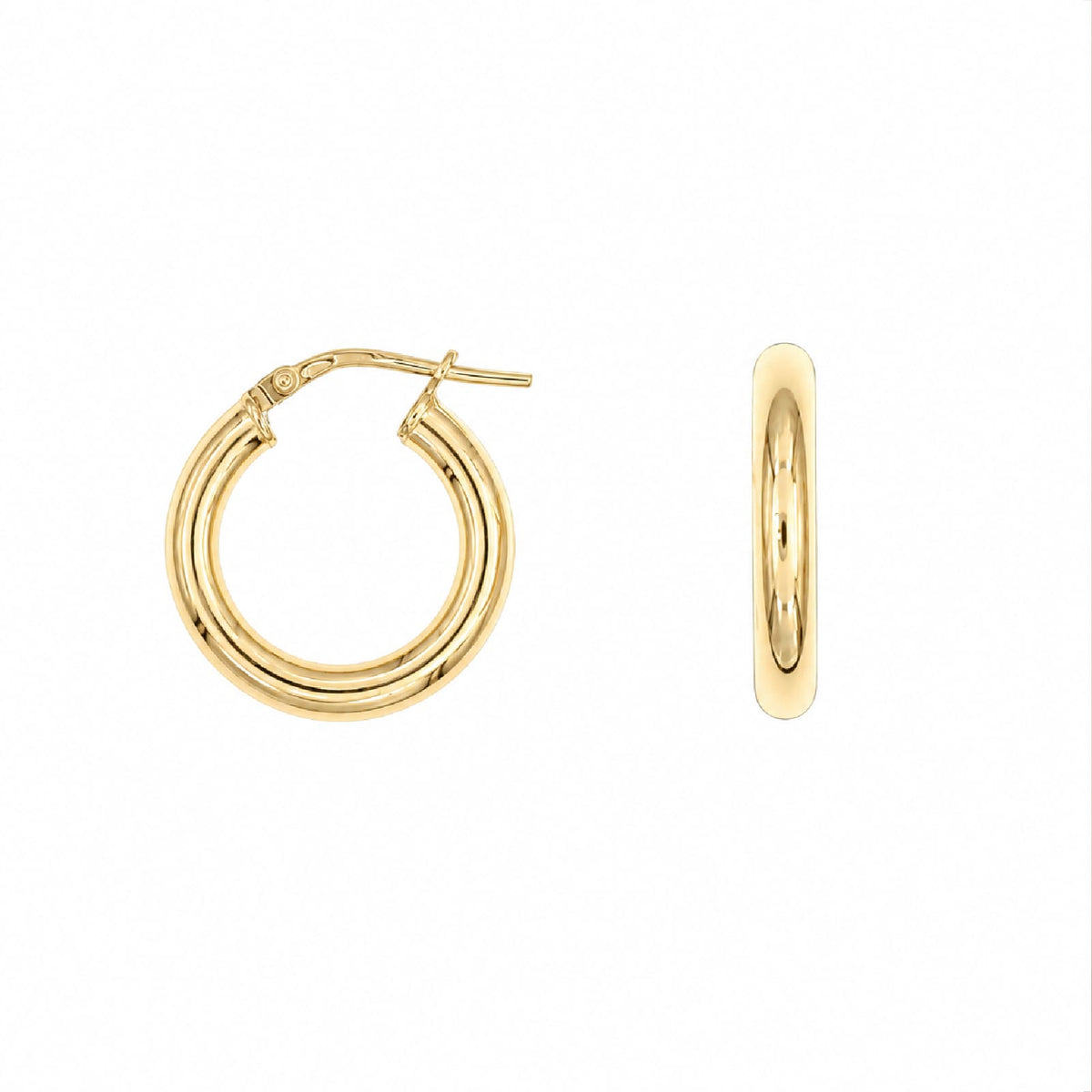 Orecchini cerchio Joy Gioielli Argento in argento dorato 1,2cm MISURA UNICA
