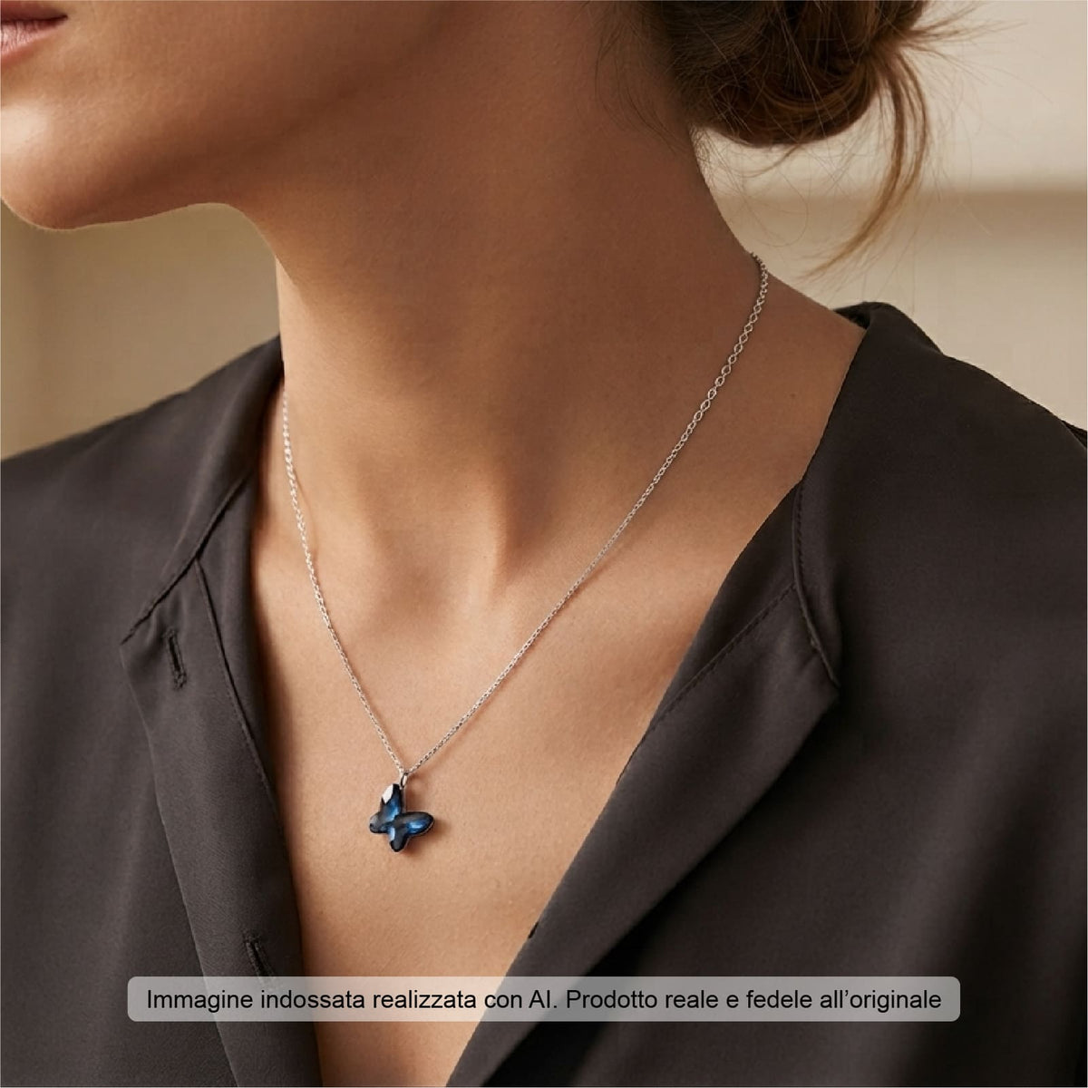 Collana pendente Joy Gioielli Argento in argento farfalla MISURA UNICA