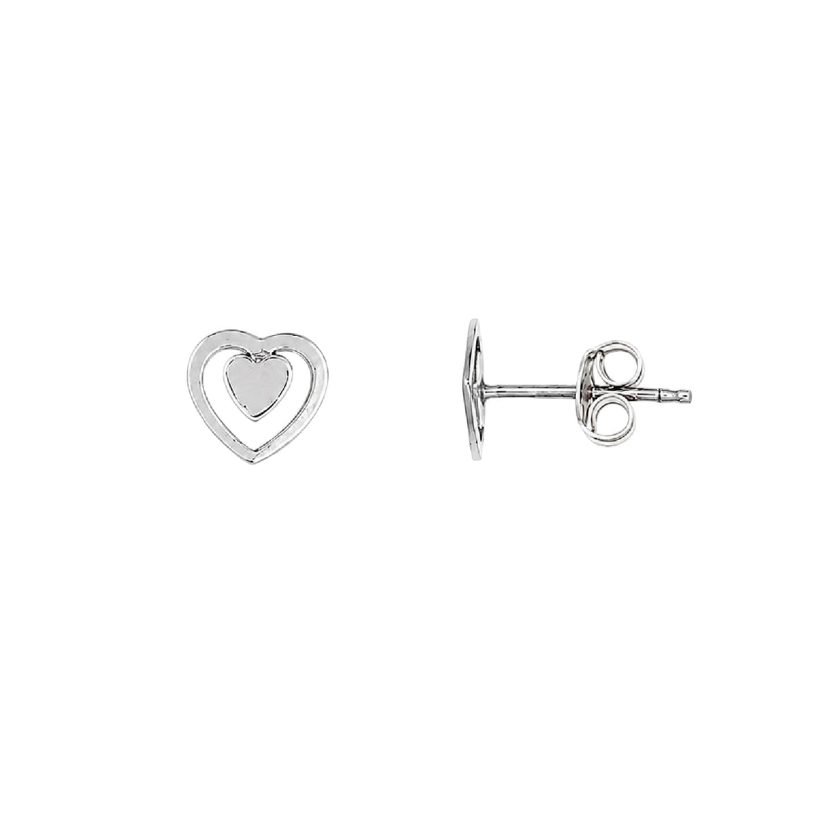 Orecchini lobo Joy Gioielli Argento in argento cuore MISURA UNICA