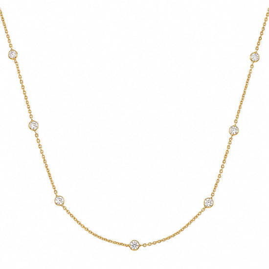 Collana Joy Gioielli Argento in argento dorato zirconi MISURA UNICA