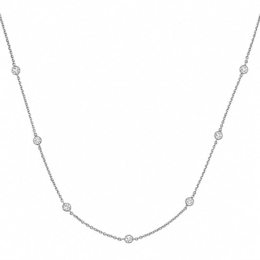 Collana catena Joy Gioielli Argento in argento e zirconi MISURA UNICA