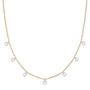 Collana catena Joy Gioielli Argento in argento dorato zirconi MISURA UNICA