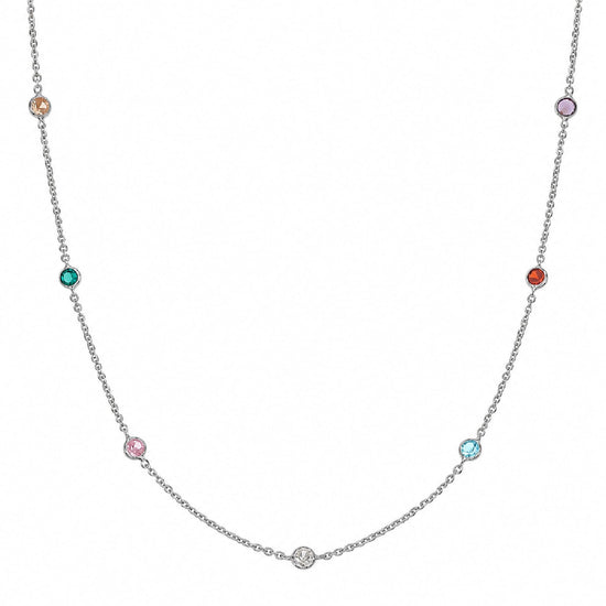 Collana Joy Gioielli Argento in argento zirconi multicolor MISURA UNICA