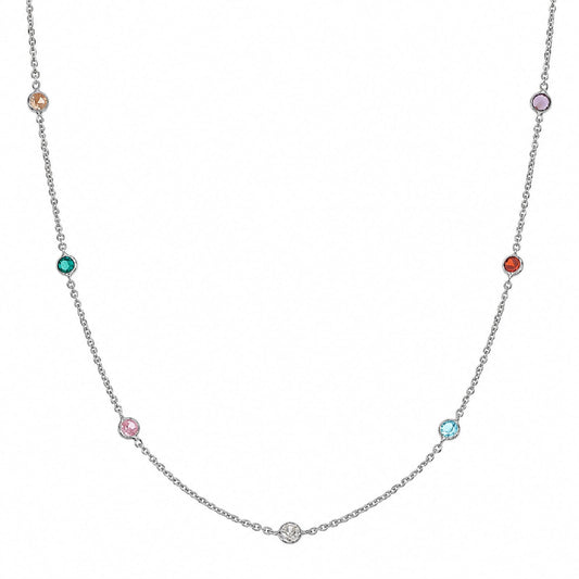 Collana Joy Gioielli Argento in argento zirconi multicolor MISURA UNICA