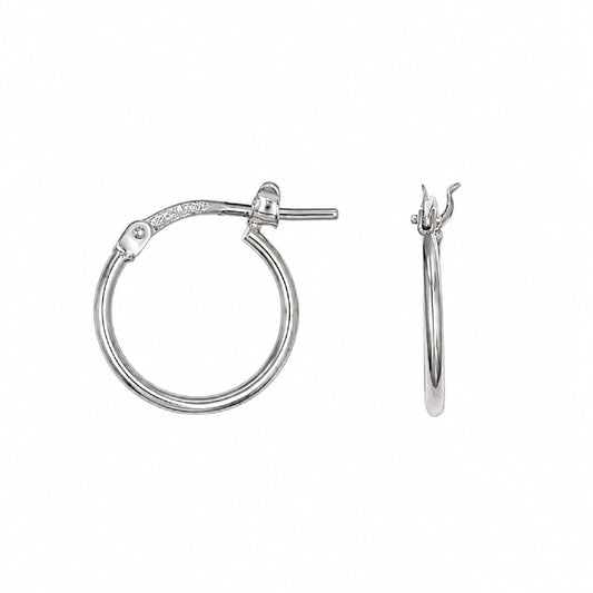 Orecchini cerchio Joy Gioielli Argento in argento 1 cm MISURA UNICA