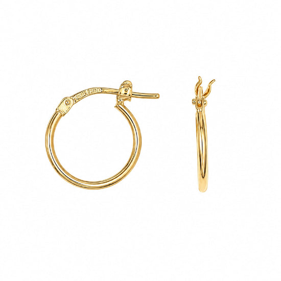 Orecchini cerchio Joy Gioielli Argento in argento dorato 1cm MISURA UNICA