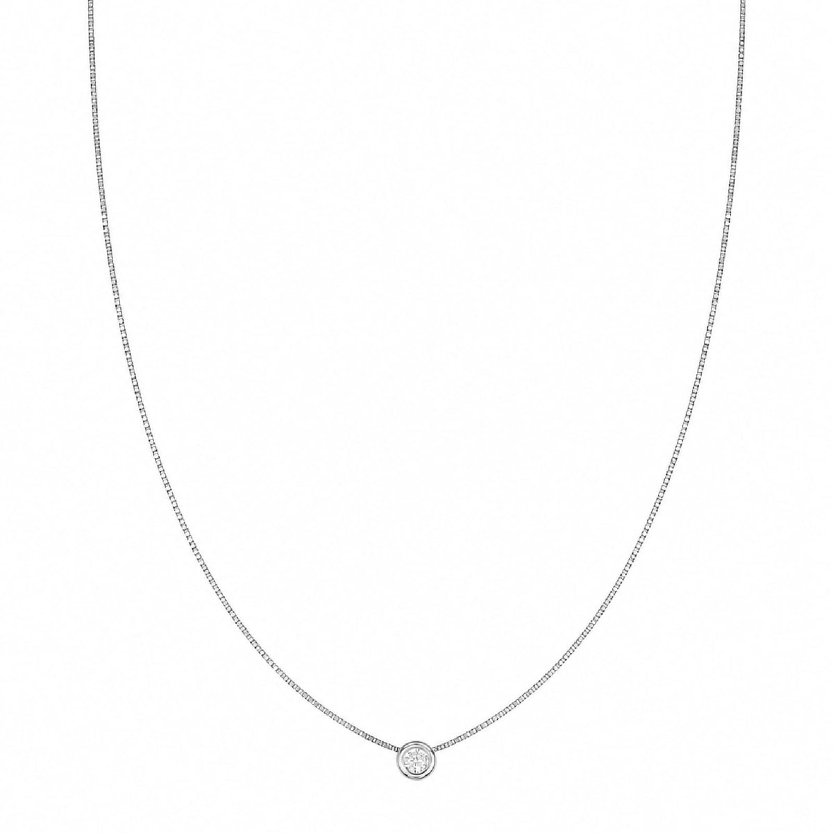 Collana punto luce Joy Gioielli Argento in argento zircone MISURA UNICA