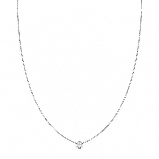 Collana punto luce Joy Gioielli Argento in argento zircone MISURA UNICA