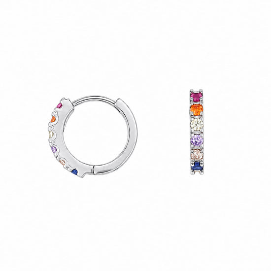 Orecchini cerchio Joy Gioielli Argento in argento multicolor MISURA UNICA