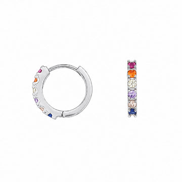 Orecchini cerchio Joy Gioielli Argento in argento multicolor MISURA UNICA