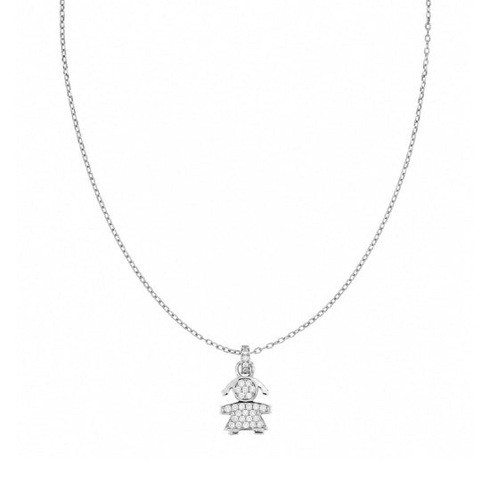 Collana Joy Gioielli Argento in argento zirconi bimba MISURA UNICA