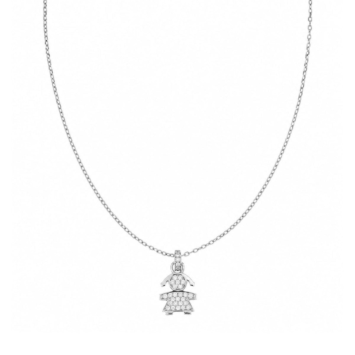 Collana Joy Gioielli Argento in argento zirconi bimba MISURA UNICA