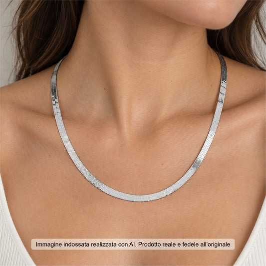 Collana gircollo Joy Gioielli Argento in argento piatto MISURA UNICA