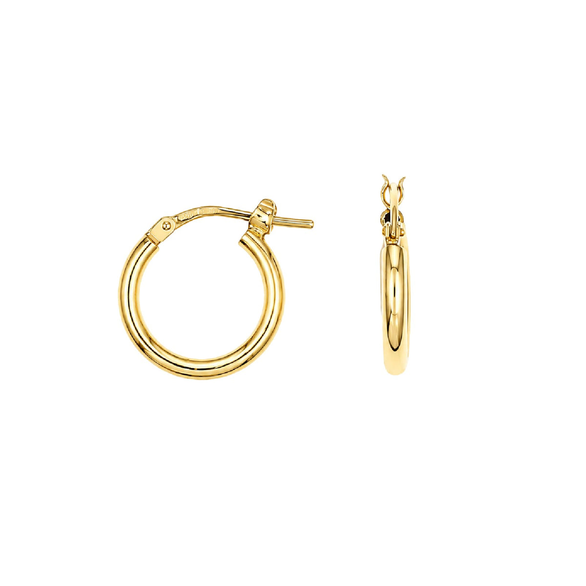 Orecchini cerchio Joy Gioielli Argento in argento dorato 1cm MISURA UNICA