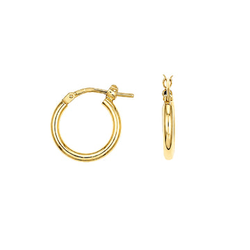 Orecchini cerchio Joy Gioielli Argento in argento dorato 1cm MISURA UNICA