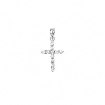 Ciondolo Joy Gioielli Argento in argento zirconi croce 2,3cm MISURA UNICA