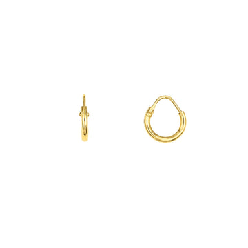Orecchini cerchio Joy Gioielli Argento in argento dorato 0,8cm MISURA UNICA