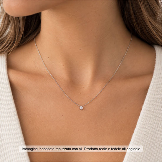 Collana punto luce Joy Gioielli Argento in argento zircone MISURA UNICA