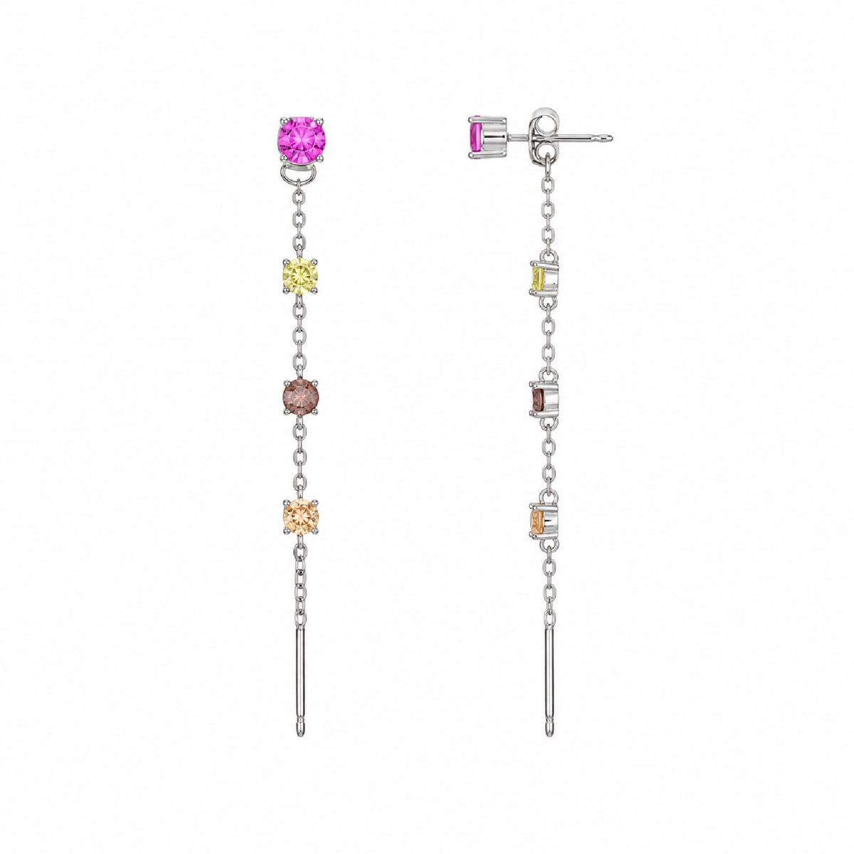 Orecchini pendenti Joy Gioielli Argento in argento multicolor MISURA UNICA