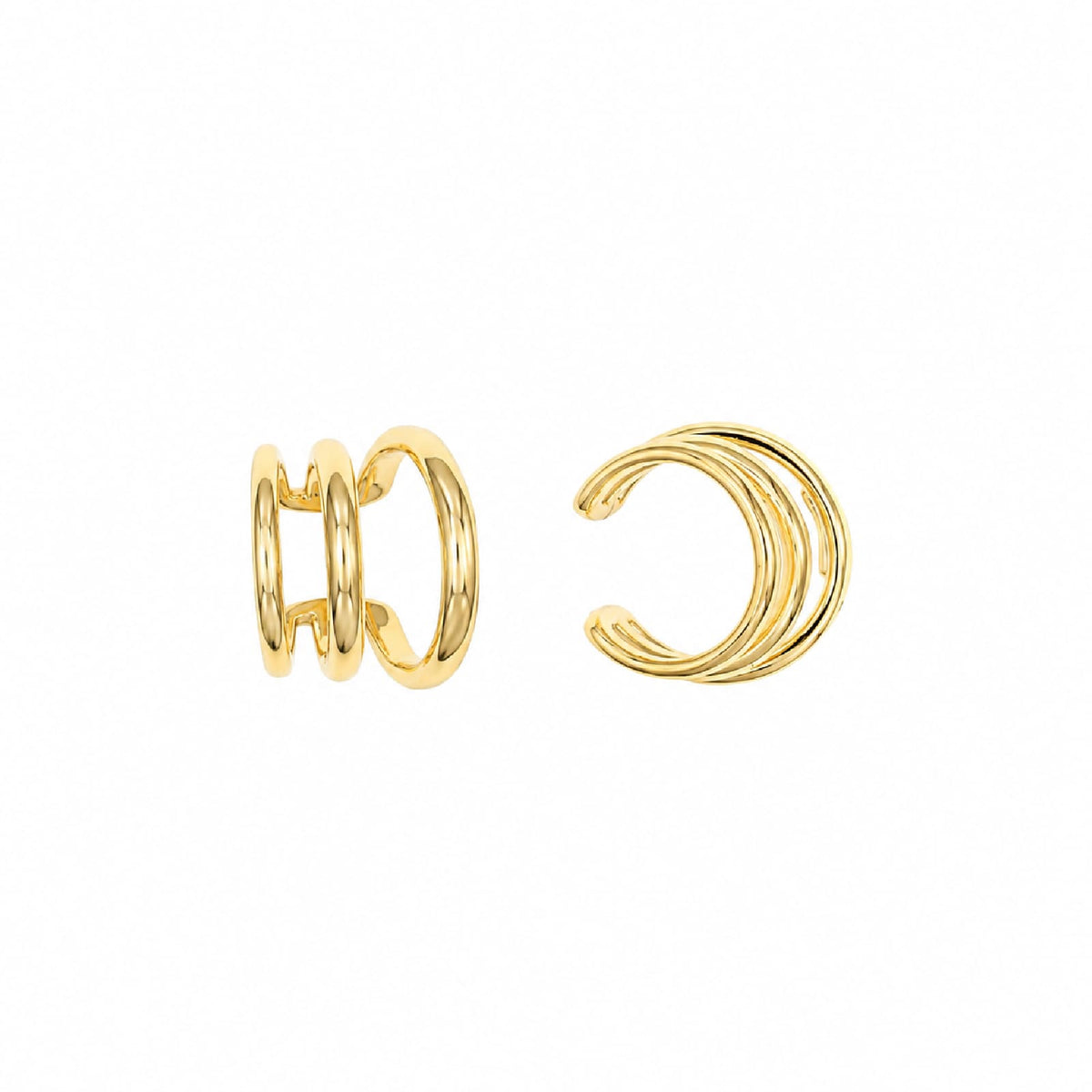 Earcuff Joy Gioielli Argento in argento dorato 3 fili MISURA UNICA