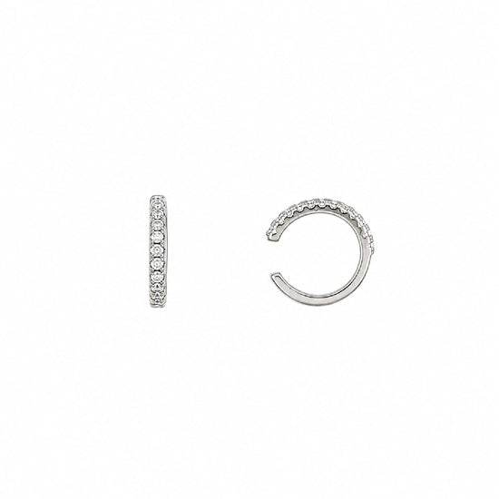 Earcuff Joy Gioielli Argento in argento e zirconi bianchi MISURA UNICA