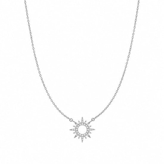 Collana Joy Gioielli Argento in argento e zirconi sole MISURA UNICA