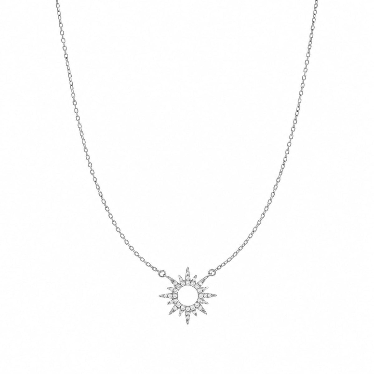 Collana Joy Gioielli Argento in argento e zirconi sole MISURA UNICA