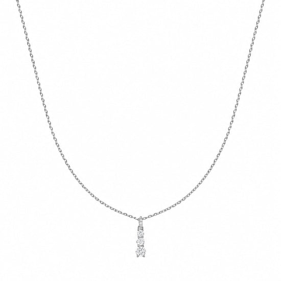Collana Joy Gioielli Argento in argento e tre zirconi MISURA UNICA