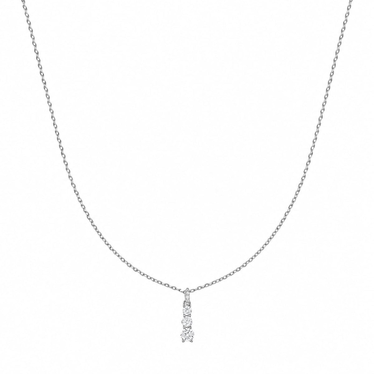 Collana Joy Gioielli Argento in argento e tre zirconi MISURA UNICA
