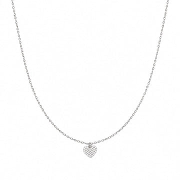 Collana Joy Gioielli Argento in argento e zirconi cuore MISURA UNICA
