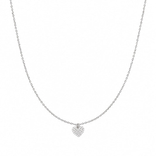 Collana Joy Gioielli Argento in argento e zirconi cuore MISURA UNICA