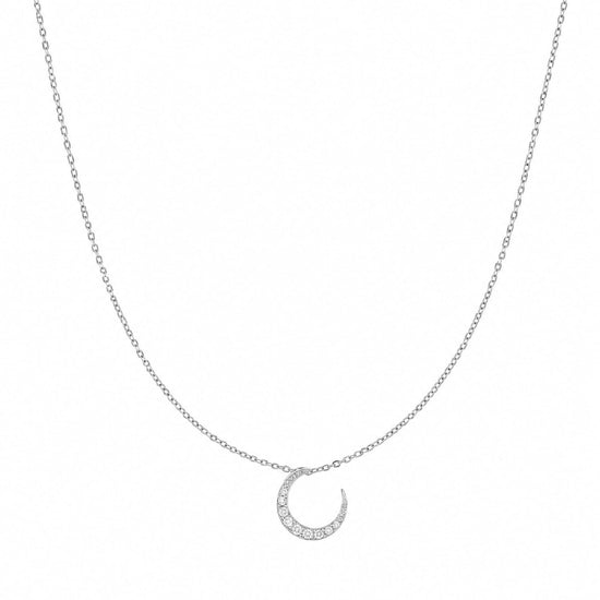 Collana Joy Gioielli Argento in argento e zirconi luna MISURA UNICA