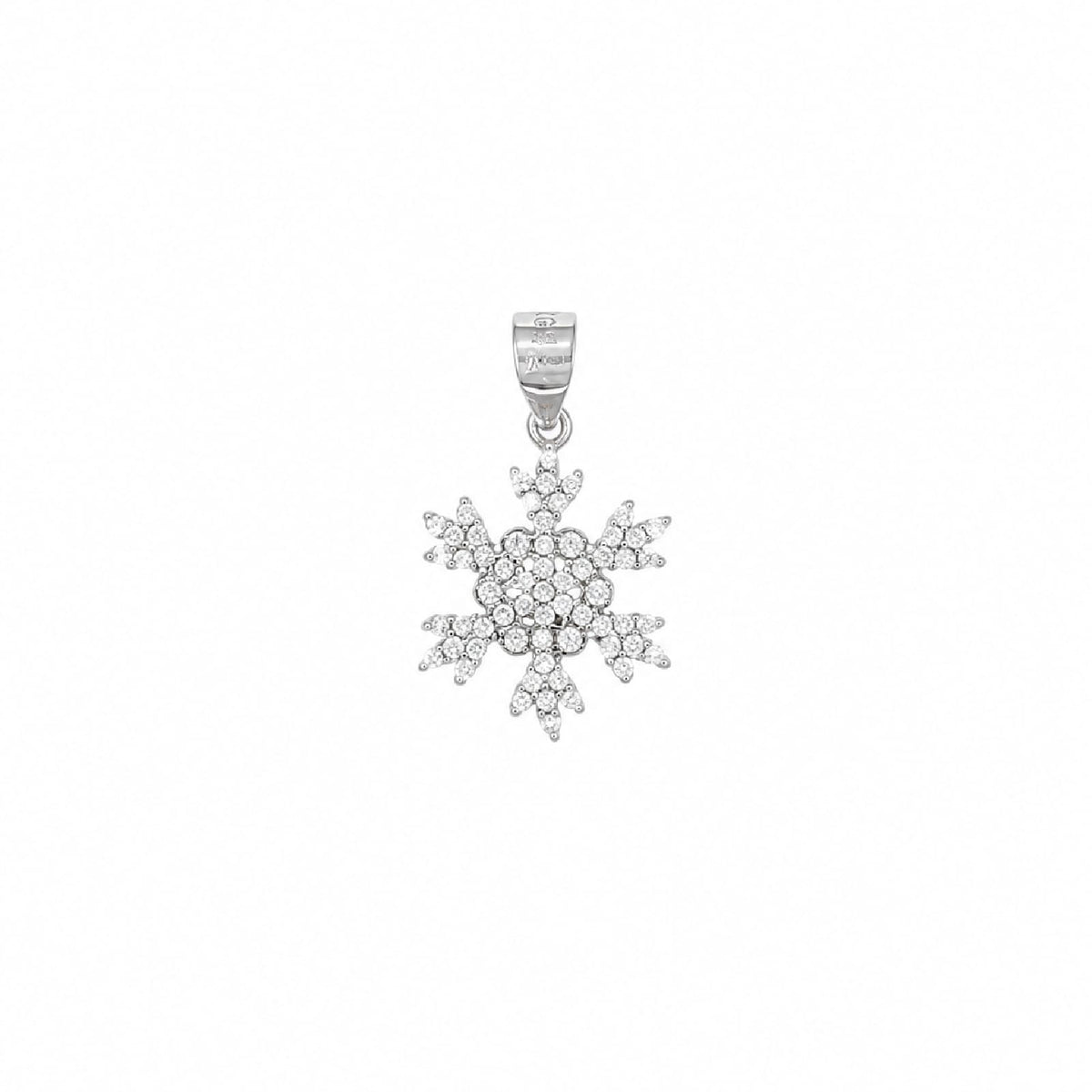 Ciondolo Joy Gioielli Argento in argento zirconi fiocco neve MISURA UNICA
