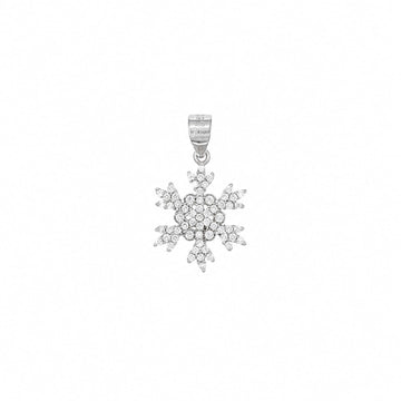 Ciondolo Joy Gioielli Argento in argento zirconi fiocco neve MISURA UNICA