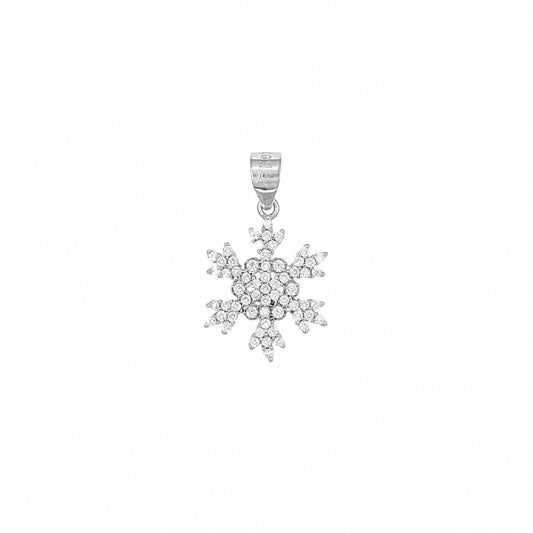 Ciondolo Joy Gioielli Argento in argento zirconi fiocco neve MISURA UNICA