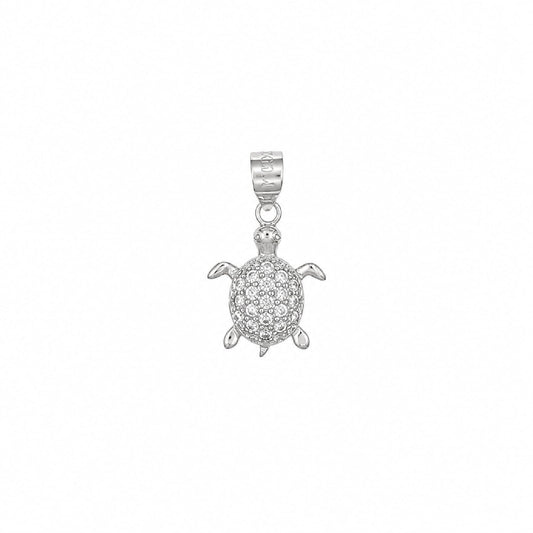 Ciondolo Joy Gioielli Argento in argento zirconi tartaruga MISURA UNICA
