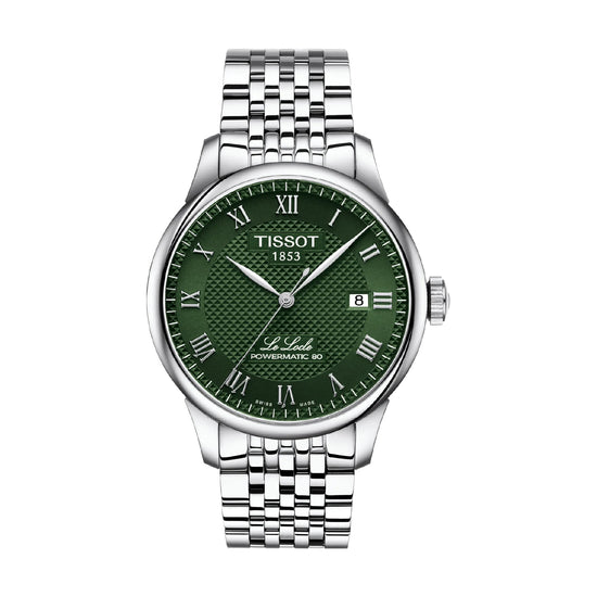 Orologio automatico solo tempo Tissot  da uomo in acciaio con quadrante verde MISURA UNICA