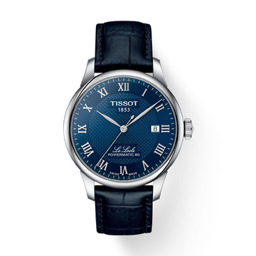 Orologio solo tempo Tissot Le Locle in acciaio e pelle blu MISURA UNICA