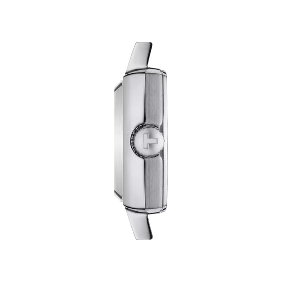 Orologio solo tempo Tissot Lovely Square da donna in acciaio MISURA UNICA